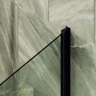 Шторка на ванну MaybahGlass MGV-788-6 80см чёрный